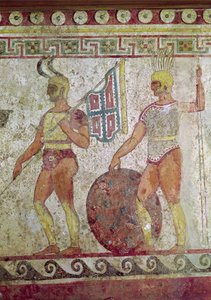 歩兵、パエストゥムの墓壁画（119488も参照） 作： Greek School