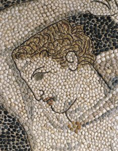 紀元前320年頃のクラテロスの頭部（モアサイック）（332175と419063の詳細 作： Greek School