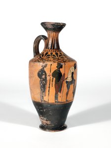 レキュトス、戦いのために武装している戦士、紀元前510〜500年 作： Greek School