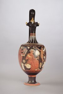 赤と白のフィギュアオイノコエ、紀元前310年頃（セラミック） 作： Greek School
