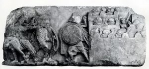 紀元前4世紀頃のクサントスのネレイド記念碑のフリーズの一部（レリーフ） 作： Greek School