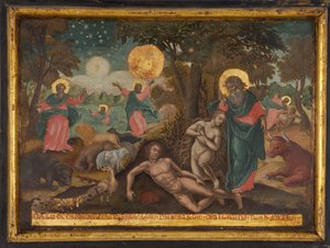 Deum のクレド、Creation The Creed of the Apostles、1700 年 作： Greek icon