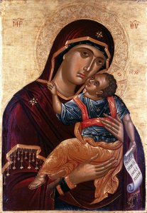 優しさの聖母 聖母エレウサ 作： Greek icon