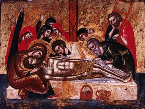十字架からの降下 作： Greek icon