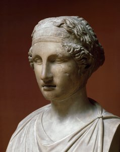 サフォーの肖像（大理石彫刻 作： Greek or Roman