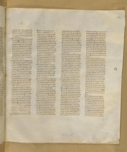 シナイティコス写本、Add.MS 43725、f.304r、325-375年頃（羊皮紙にインク） 作： Greek School