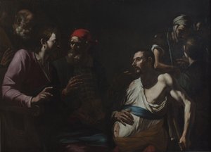 水滴で男を癒す、c.1630。