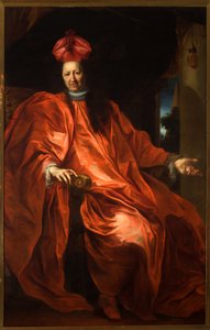 ドージェ フランチェスコ マリア サウリ (1620-1699、ドージェ 1697 年から 1699 年)、1698 年頃 (キャンバスに油彩) 作： Gregorio De Ferrari