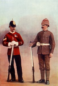 「カーキ色の軍曹と二等兵、グロスター連隊」、1900年。 作： Gregory and Co