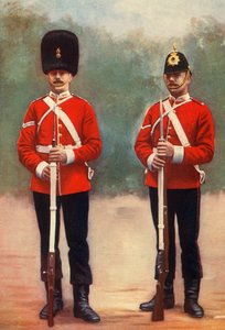 「ノーサンバーランド フュージリアーズ伍長とダーラム軽歩兵伍長」、1901 年。