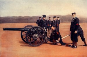 「海軍野砲の目撃」、1900年。 作： Gregory and Co