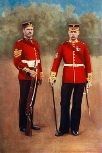 「擲弾兵衛兵カラー軍曹と軍曹少佐」、1901年。