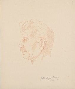 フランツ・バーヴィヒ長老の肖像 作： Grete Wagner Barwig