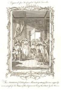 コールディンガム修道院長 StAebbe the young semi-mythological Abbess 870AD