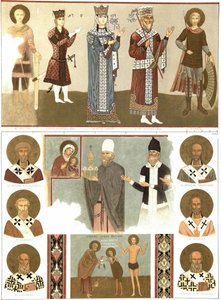 1847年、ルコーカーピトレスクからのベタニア修道院の壁画 作： Grigori Grigorevich Gagarin