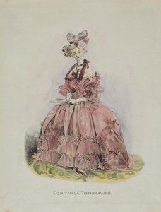 ドリーフィケルモント伯爵夫人の肖像1804-1863、1831-1840 作： Grigori Grigorevich Gagarin