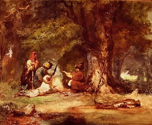 1817-64年のコーカサス戦争のロシア兵（水彩・紙） 作： Grigori Grigorevich Gagarin