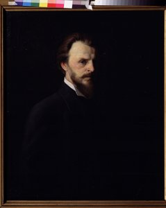 オートポートレート（自画像）。 Painture de Grigori (グリゴリー、グリゴリー) Grigorievich Myasoedov (Myasoedov、Myasoedov) (1834-1911)、huile sur toile 作： Grigori Grigoryevich Myasoedov