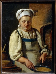 クック - Peinture Grigori Karpovich Mikhaylov (1814-1867) - 1835 - キャンバスに油彩 - 21x15,8 - State Open Air Museum of History and Architecture Novgorodian Kremlin、ノヴゴロド 作： Grigori Karpovich Mikhaylov