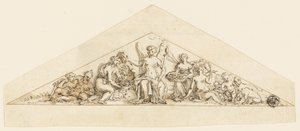 レンビルのペディメンタルデザイン 作： Grinling Gibbons