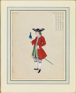 外国人の肖像、1765年頃 作： Guanpeng Ding