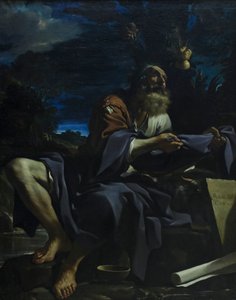 カラスに餌をもらうエリヤ 作： Guercino (1591 1666)
