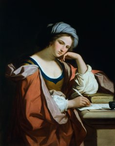 フェリーチェ・ジャーニ（1758-1823）作「ペルシャのシビル」 油彩・キャンバス 作： Guercino