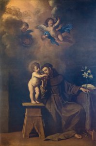 パドヴァの聖アントニオ 作： Guercino (1591 1666)