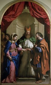 聖母の結婚」（油彩・キャンバス 作： Guercino