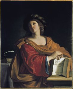 サミアン・シビル（サモス島） - 油彩・キャンバス 作： Guercino