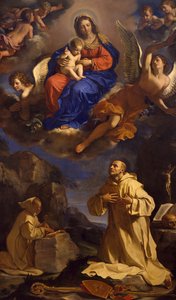 セント・ブルーノのビジョン 作： Guercino