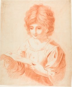 読書する少年 作： Guercino