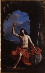 グエルチーノ《砂漠の洗礼者聖ヨハネ》1650年 作： グエルチーノ