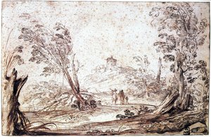 17世紀の風景 作： Guercino