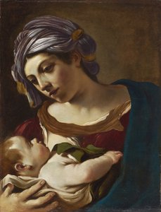 マドンナと子供 作： Guercino