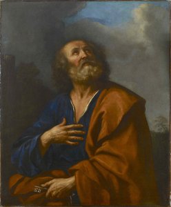 使徒ペテロ。 作： Guercino