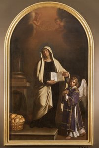 聖フランチェスカロマーナ、1656 作： Guercino
