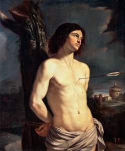 聖セバスチャン、1642年。 作： Guercino