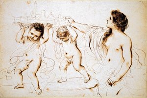 ボローニャ市のエンブレム（1625-1629年 作： Guercino