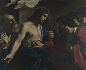 聖トーマスの信仰、1621 作： Guercino