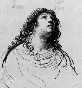 悔い改めたマグダーレン 作： Guercino