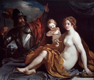 金星、火星、愛 作： Guercino