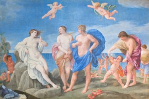 アリアドネとバッカス（キャンバスに油彩） 作： Guido Reni