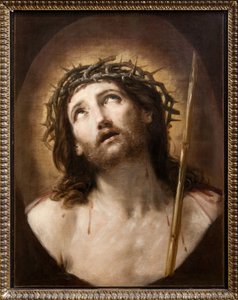 Ecce Homoとしても知られる葦を持ったキリスト、1639-40年頃（キャンバスに油彩） 作： Guido Reni