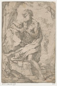 荒野の聖ヒエロニムス 作： Guido Reni