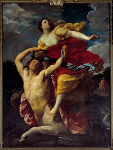 ケンタウロス・ネッソス（ネッソス）に連れ去られたデジャニアー 絵画：Guido Reni dit le Guide（1575-1642） 1620年 日の出。2,391,93 m 作： Guido Reni