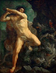 ヘラクレスがラーナのハイドラを倒す、1620-1621。 作： Guido Reni