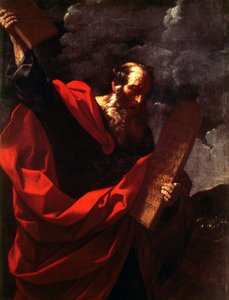 法のタブレットを持つモーセ 作： Guido Reni
