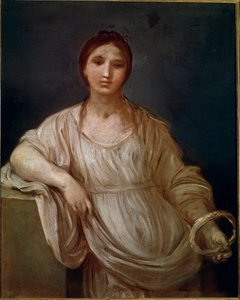 王冠をかぶった少女の肖像（絵画 作： Guido Reni