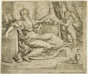 科学または勉強への愛 作： Guido Reni